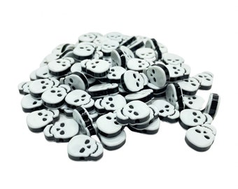 Skeleton Emoji Plastic Beads | Kandi Rave Bracelet Jewelry Supplies