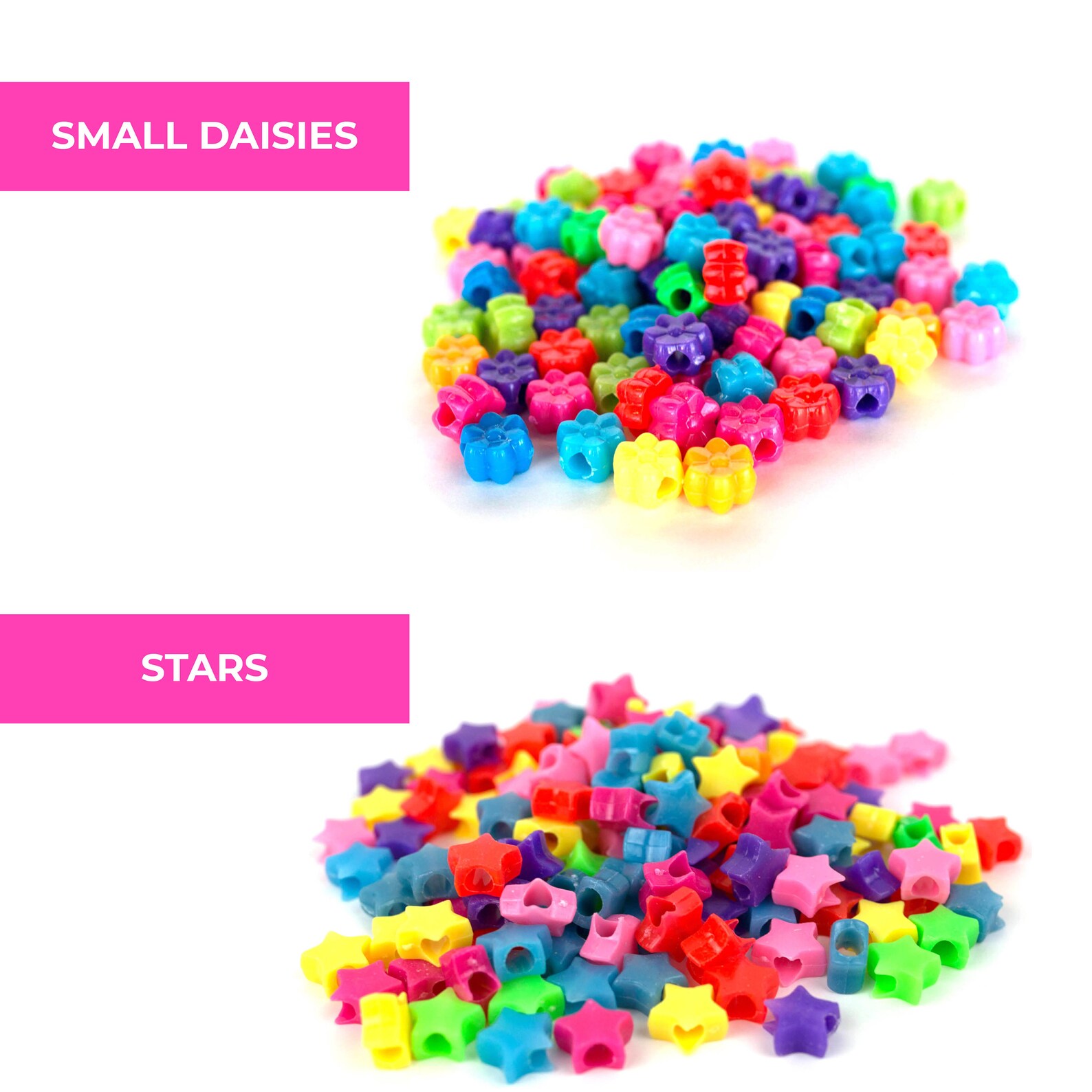 Multicolor Star Rave King Crown or Daisy Flower 4 Pattern | Etsy