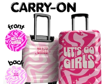 Customized Carry-On Luggage Suitcase - Front & Back
