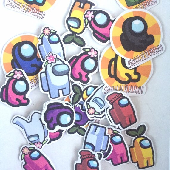 Among Us Flower/ Mini Sticker Etsy