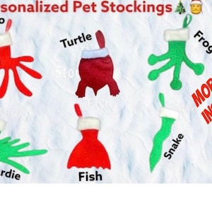 Pet Christmas stocking! Personalized pet stockings!