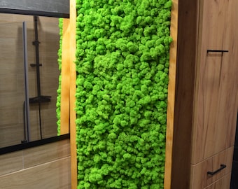 FAST ORDER X Forest Art - Moss Wall Decor, Chartreuse green Moss Wall Art, Botanical Art, Living wall garden, Modern wall art,