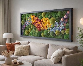 New Art: Rainbow. Amazing Rainbow Flower Decoration. The set includes 2 LED lamps. Maintenance-free decoration.