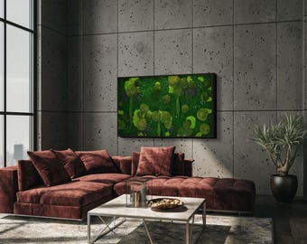 TERRA ART - Preserved Moss art, (Without lamp)Maintenance-free plant decoration, Moss wall decoration