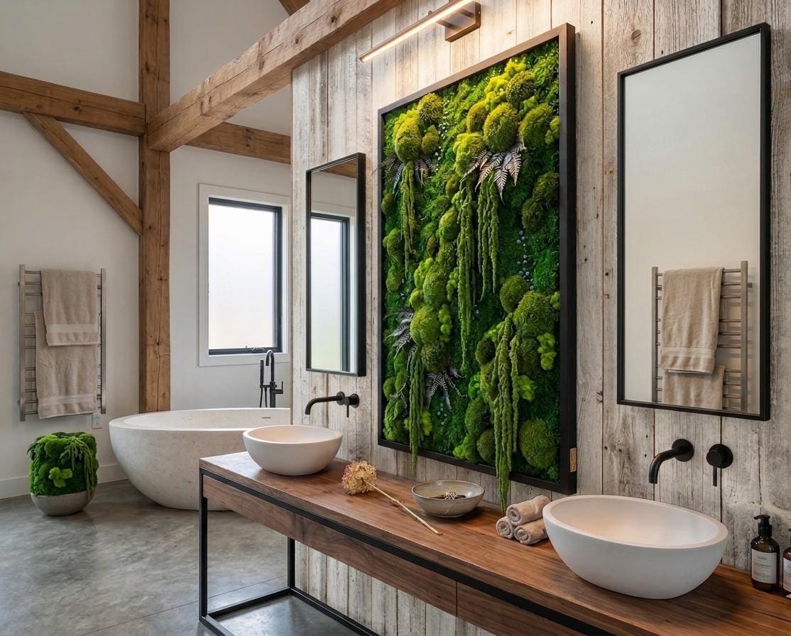 New: TERRA X MOSS ART -preserved Moss Art, (without Lamp