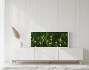 FAST ORDER:Moss wall art, Wall Art.Nature Room Decor. Modern wall art Real Moss Chartreuse green Moss Wall