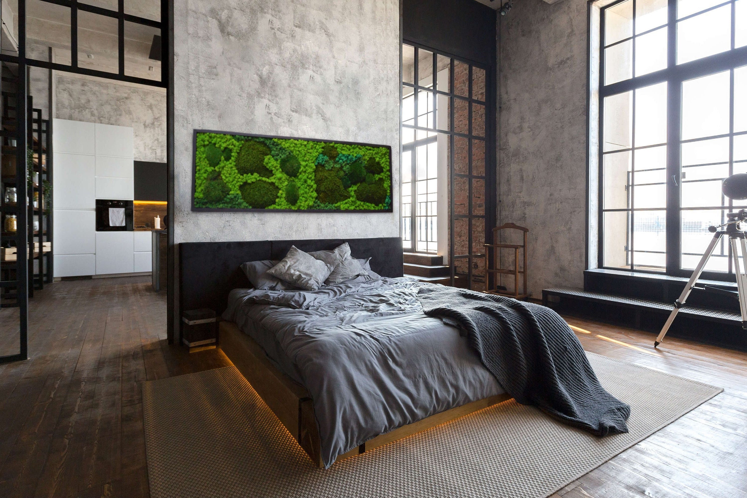 Wall Art.Nature Room Decor. Modern wall art. Real Moss. Moss Etsy Polska