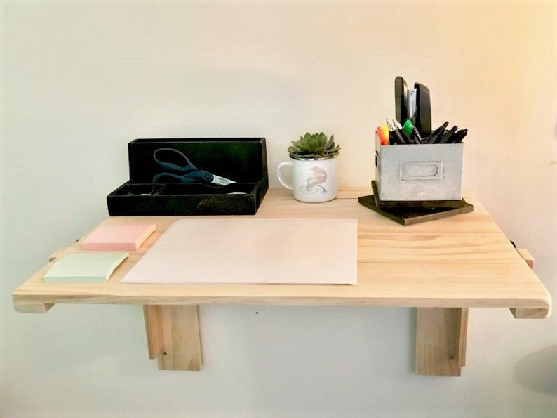 Small Space Solution Murphy Desk. Hand Crafted Lightweight