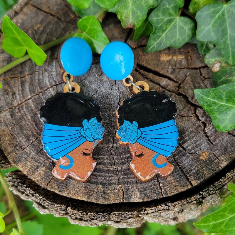 Afro Earrings - Etsy