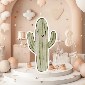 Boho baby groot decor knipsel partij rekwisieten, schattige bloem verjaardag standee, boho schattige achtergrond, afdrukbare grote rekwisieten voor feest, schattig versieren