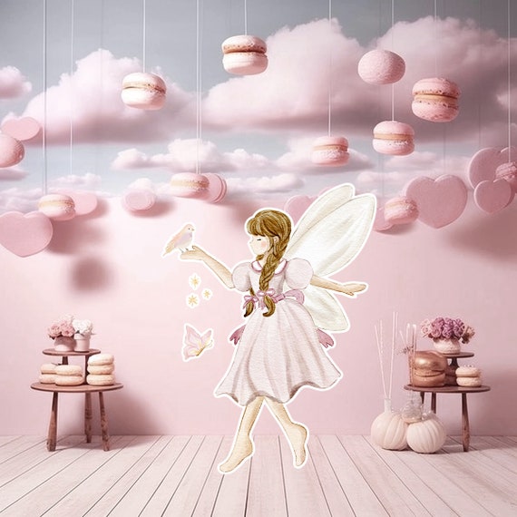 FAIRY BIG DECOR Cutout Fairy Birthday Whimsical Enchanted Fairy