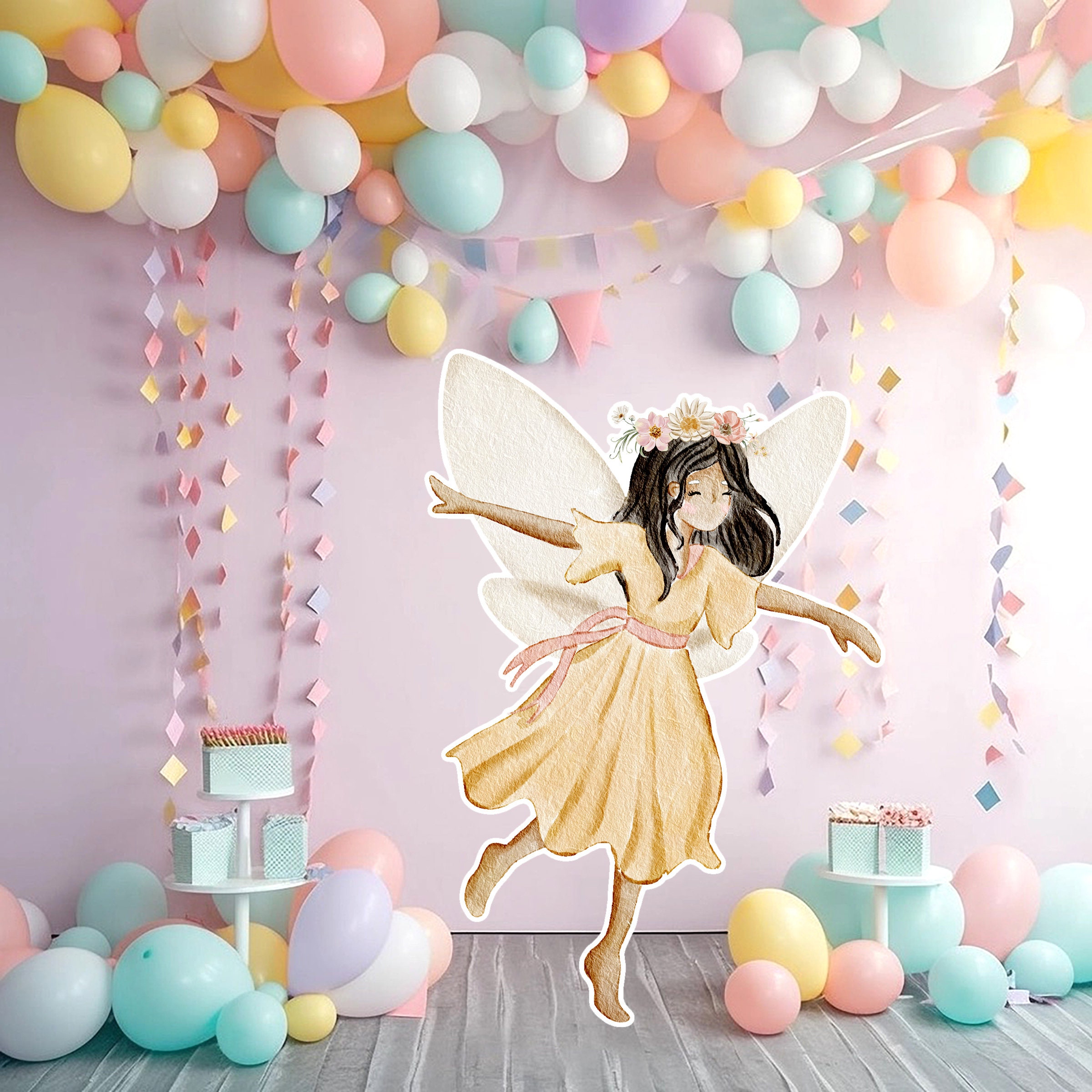 Feen-Party-Banner Set – 2 Stück, Doppelseitig Bedruckt, Für Geburtstag, Babyparty & Märchen-Deko