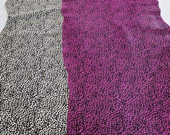 Cheetah Print Cowhide Rug: Genuine Hair On Hide Leather (1,0mm 2,5 oz)