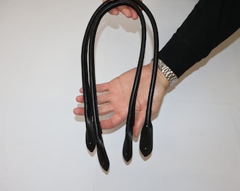 Manici per borse in pelle: tracolle in pelle di vacchetta cucite lunghe 75 cm//30", coppia