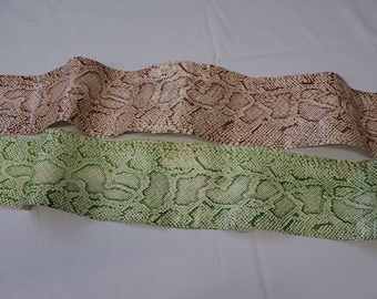 Real snake leather, natural snakeskin hide, thickness 0,3mm(1 oz)