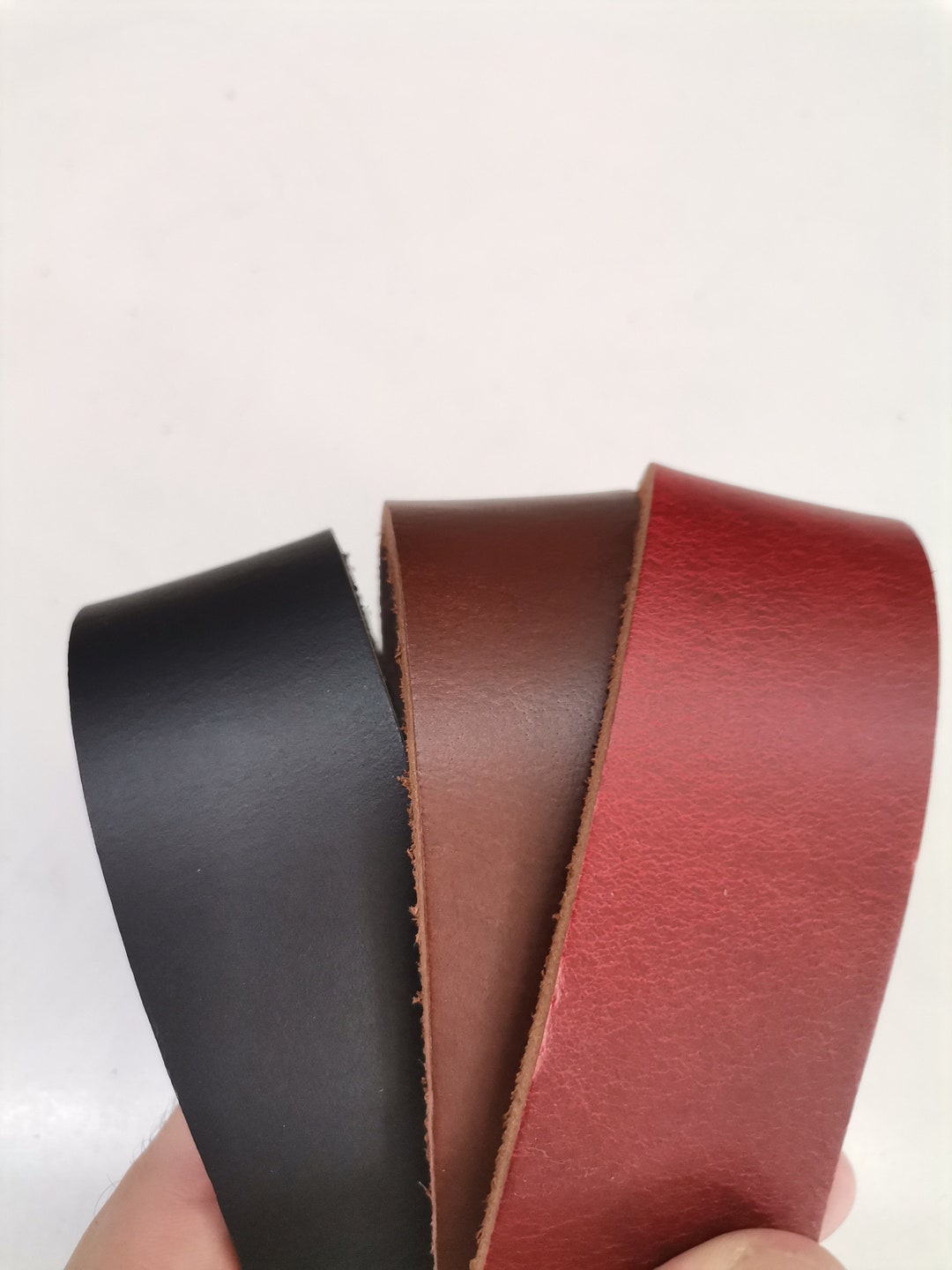 Leather Straps for Belts, Genuine Leather Straps for Crafts, Thickness
