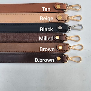 Leder Taschengriff - Schultergurt aus echtem Leder, langlebige & stilvolle Ersatzgriffe für Taschen 66 cm// 26 "Länge
