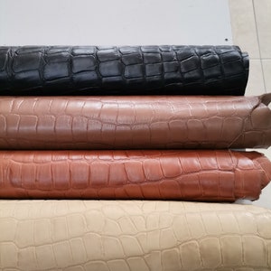 Cow embossed leather, Cow  printed leather sheets thick. 1,3mm (3 oz)