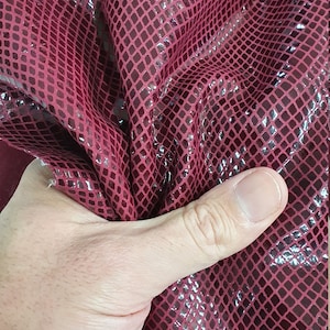 Goat suede Leather snake printed, Genuine Goat hide skin reptil effect Leather thick. 0,9mm(2 oz)