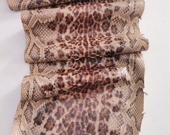 Genuine snakeskins. Real snake leather thin and matte. Natural wide snake skin