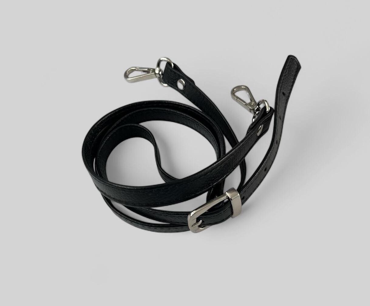 PH PandaHall Vervangende riem van leer, verstelbaar, 3,8 cm breed, schoudertasriem, Zwart PH PandaHall Vervangende riem van leer, verstelbaar, 3,8 cm breed, schoudertasriem, Zwart
