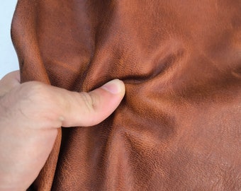Waxy Goat Leather: Soft, Thick Pull-Up Leather for Crafts