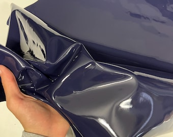 Patent Sheepskin Leather Hide: Glossy Italian Lambskin for Crafts