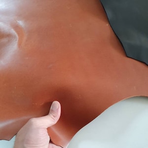 Pelle spessa vegetale di mucca, fogli di vera pelle di vacchetta per artigianato spessi 2,0 mm (5 oz)