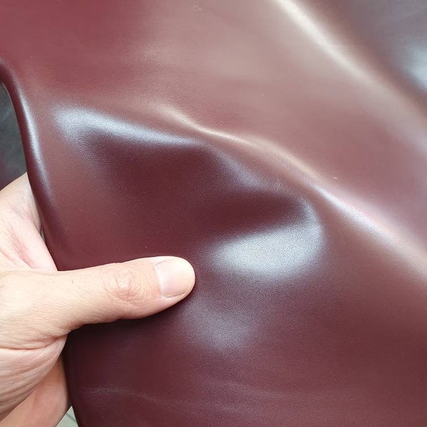 Cow soft Leather, Genuine cowhide plain Nappa skin for crafts and leather working thick. 1,1mm(3 oz)