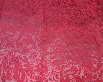 Floral Embossed Suede Cowhide Leather: DIY Crafting Material, thick 1,1mm (3 oz)