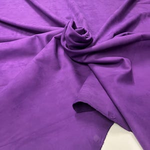 Purple Nubuck Cowhide Leather: Upholstery Grade (32 sqft)