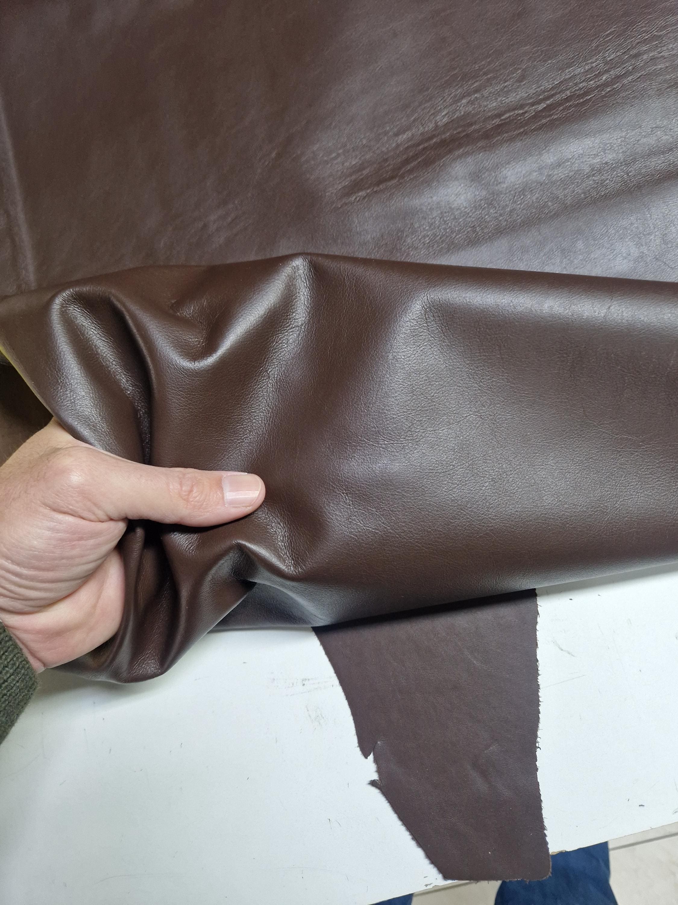 Polsterleder ½ Haut Ca. 2,5qm – Schwarzes Ökoleder Aus Italien, Echtleder Für Möbel