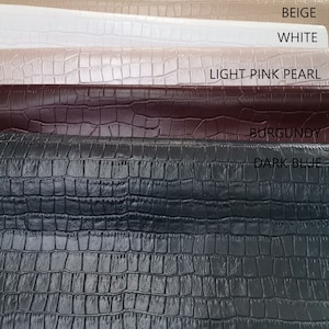 Cow leather printed crocodile effect, genuine cowhide leather sheets alligator embossed, thickness 1,2mm(3 oz)