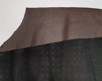 Perforated cow leather, Genuine cowhide leather sheets thickness 1,0mm( 2,5oz)