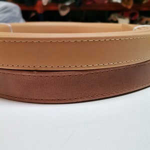Cinghie a tracolla in pelle, cinghie a tracolla piegate e cucite, larghezza 2,5 cm (1 pollice) spessore 3,2 cm (8 once),