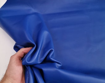 Royal Blue Sheep Leather for Crafts: Soft Lambskin Nappa leather