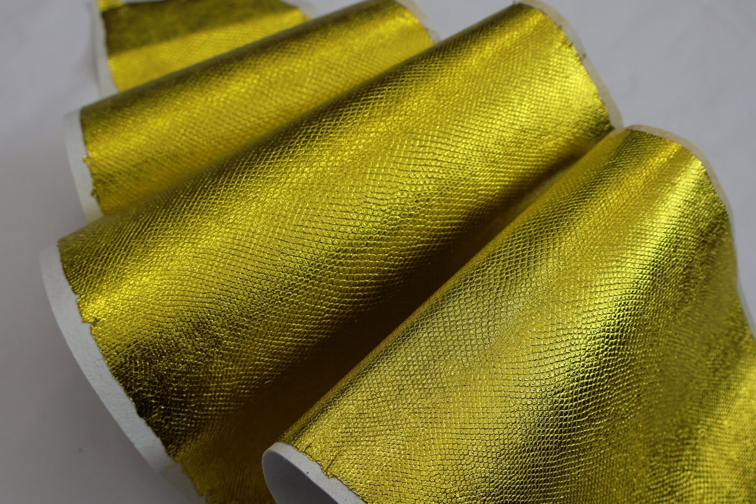 Genuine Snakeskins, Real Snake Karung Metallic Leather Hide