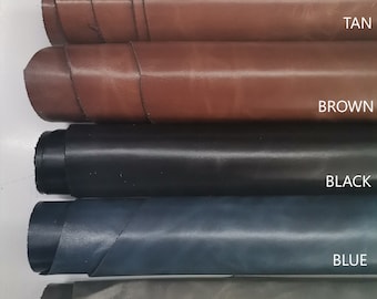 Genuine Cowhide Leather: Crunchy Pull-Up Skin for Crafts (1.1mm 3 oz)