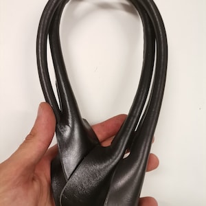 Lederhenkel für Taschen, ein Paar Handtaschenhenkel aus Leder zum Annähen an die Tasche, Länge 55 cm-21 1/2 Zoll