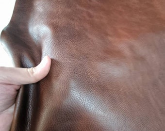 Cow Leather hide, genuine cow leather sheets, milled with two tone pull up effect, thick 1,3mm,(3,5 oz)