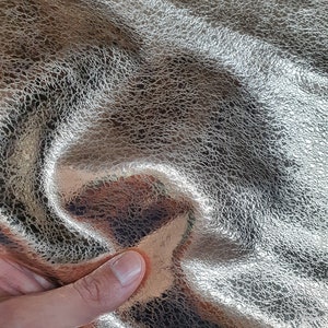 Goat soft metallic leather, Genuine goat skin leather sheets for crafts, thickness 0,9mm(2 1/2 oz)