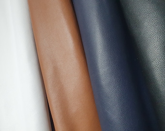 Soft Cowhide Leather Sheets: Genuine Leather for Crafts, Bags (1.3mm, 3 oz) thick.