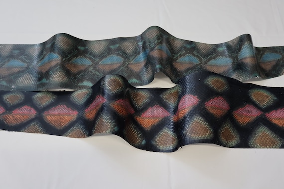 Genuine snakeskins. Real snake leather hide, thin and matte, thickness 0,4mm(1 oz)