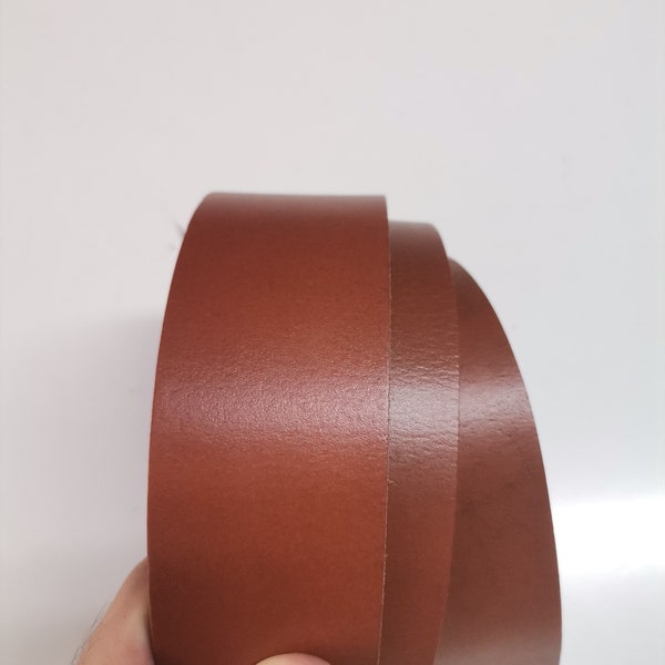 Leather straps for belts, Genuine leather straps for crafts, thickness 3,5cm(8 1/2 oz) length 130cm(51 inches)