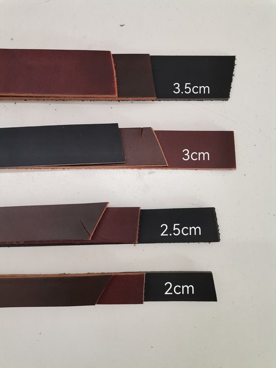 Leather Straps for Belts, Genuine Leather Straps for Crafts, Thickness  5,0mm13 Oz Length 130cm51 Inches 