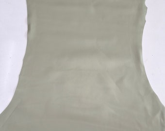 Pistachio Lambskin Leather Hide: Nappa Sheep Leather for Crafts
