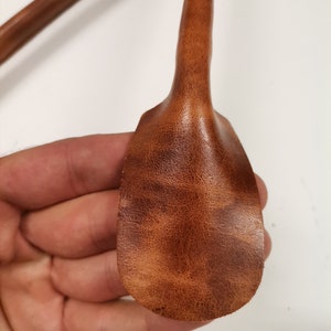 Anses bandoulière en cuir pour sacs, paire ou arrondies, anses en cuir véritable pour une longueur de sac de 73 cm 29 pouces image 4
