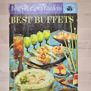 1963, Better Homes & Gardens, Best Buffets Cookbook, Vintage Cookbook, Homemaker Guide, Basics, Tips, Recipes
