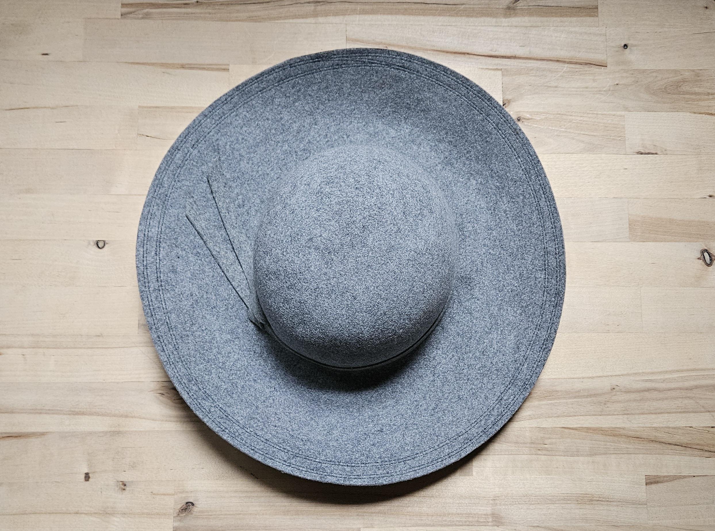 Vintage Betmar NY 100% wool hat with tie winter warm gray one size Womens Vintage Betmar Grey Wool Hat One Size | Mercari main image 2