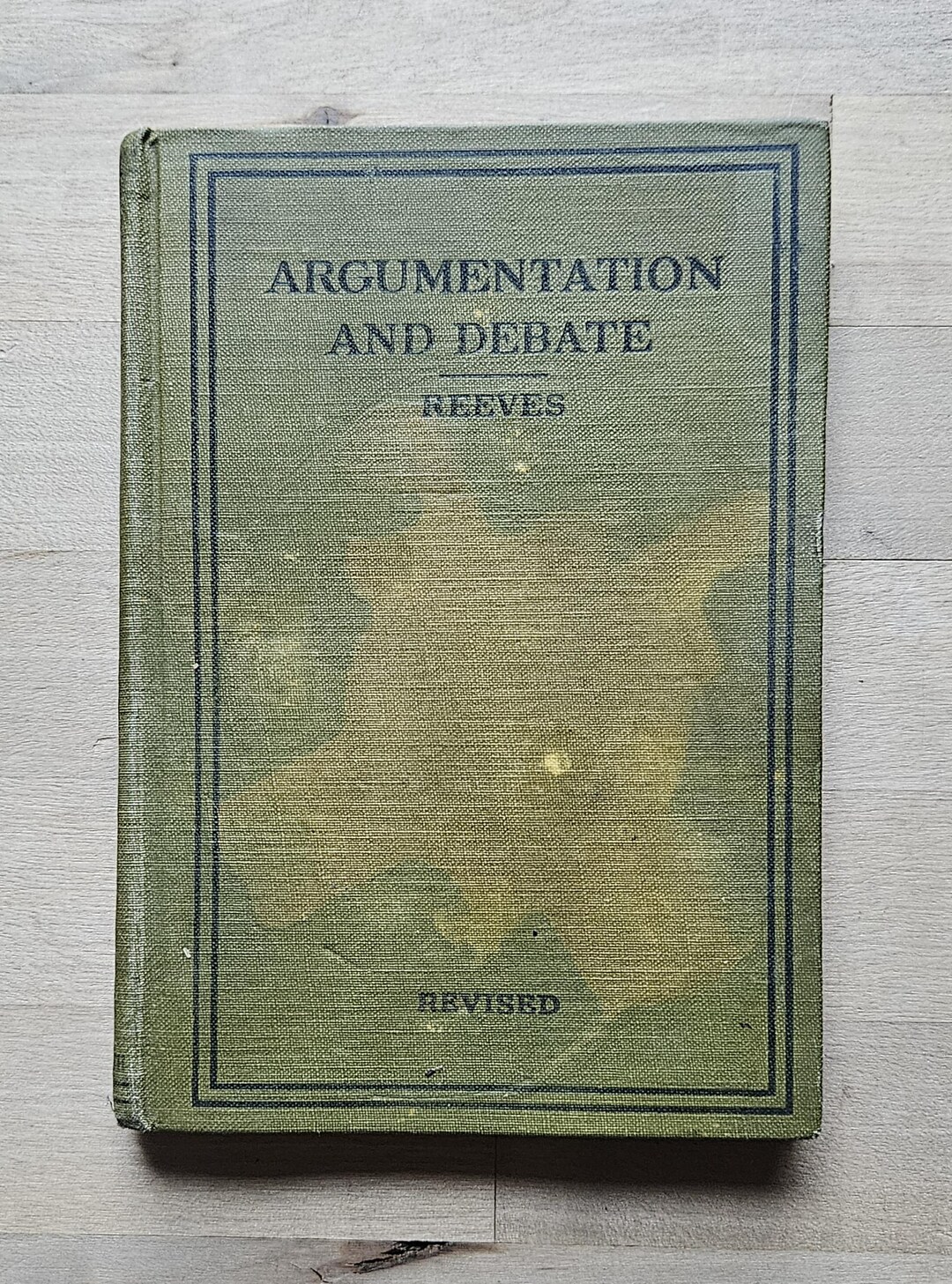 Vintage Argumentation and Debate Book, Jacob Walter Reeves, 1920/1928 ...